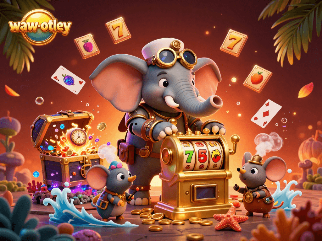 Experience thrilling gaming at waw-otley with exciting golden slot machines and dynamic casino elements.