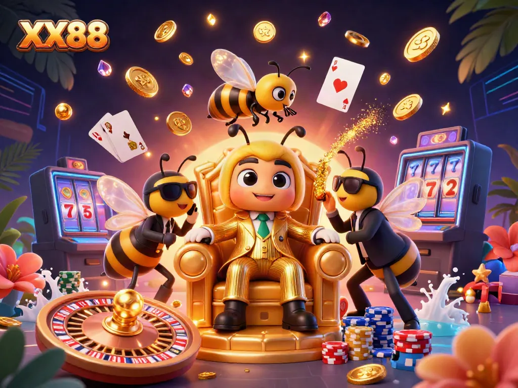 Experience thrilling moments at XX88 with vibrant casino elements and a dynamic scene.