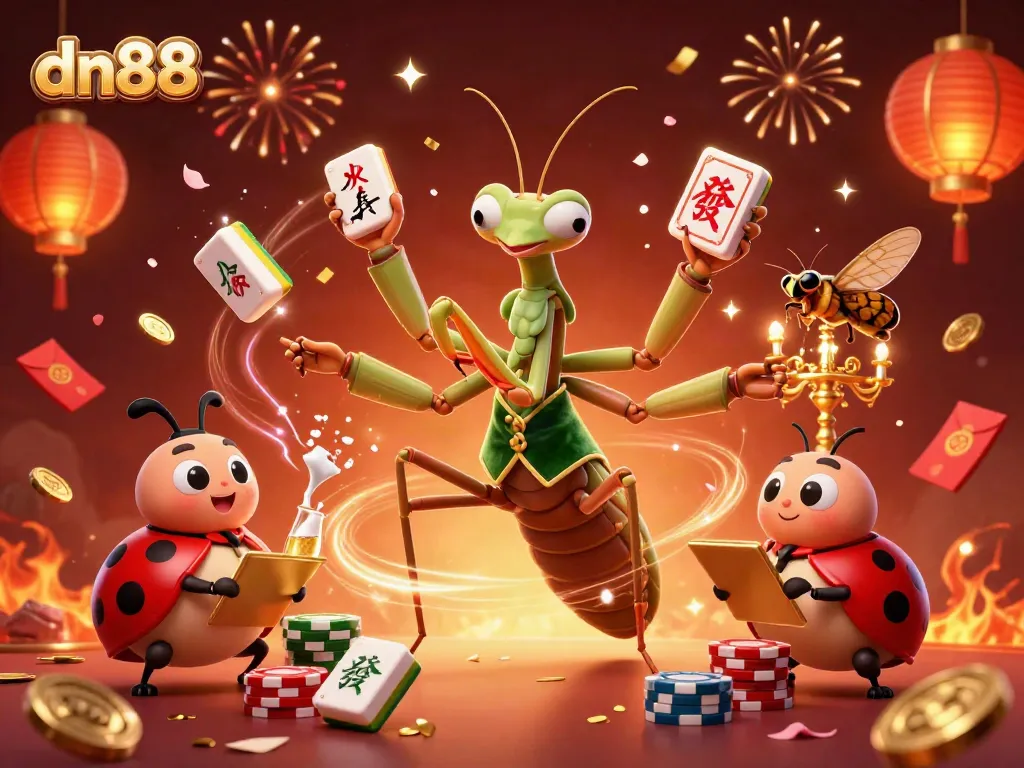 Experience thrilling gameplay with dn88, where cartoon characters engage in vibrant casino action and festive celebrations.