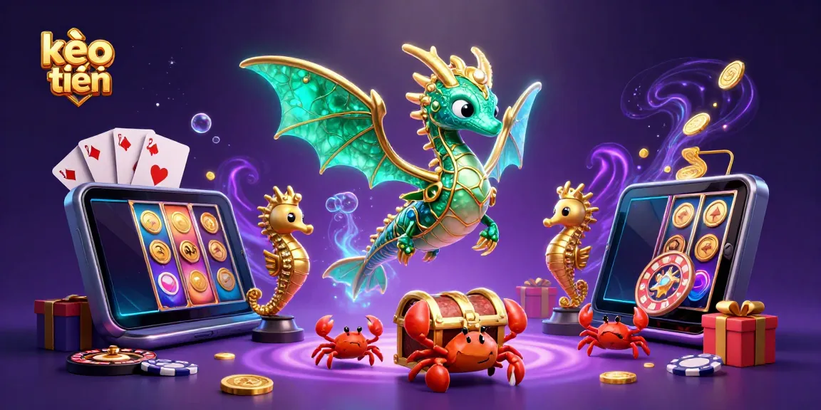Experience kèo trực tuyến action with a vibrant underwater casino scene featuring an emerald sea dragon and treasure.