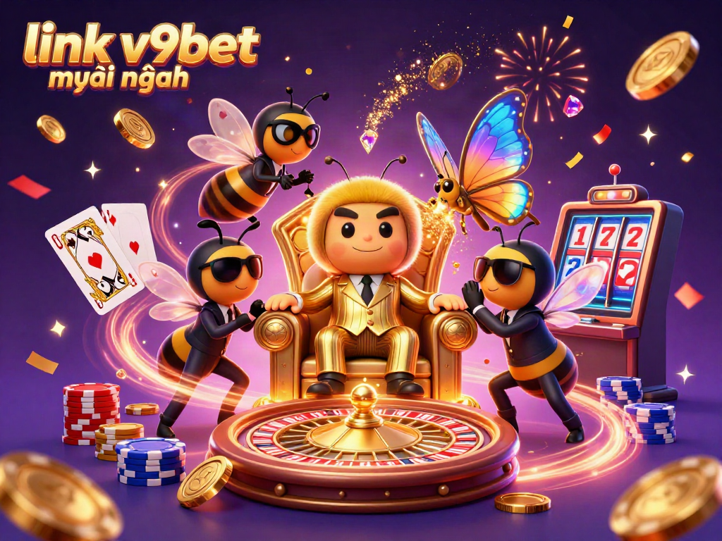 Experience the thrill of V9BET with the latest link v9bet mới nhất, featuring vibrant casino elements.
