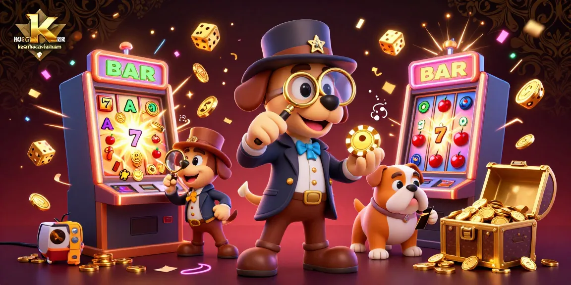 Experience excitement with keonhacaivietnam in this energetic casino scene featuring characters and vibrant game elements.