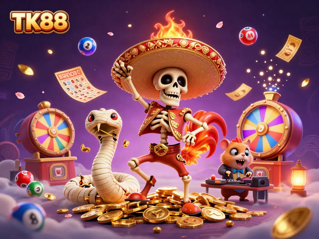 Spin the TK88 lottery with dynamic fun and enchanting gaming elements!