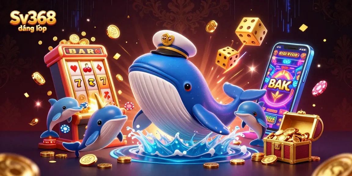 Experience betting excitement at Sv368 đăng nhập with a vibrant 3D casino scene featuring playful characters.