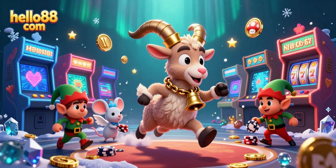 Play games at hello88 com with a 3D cartoon casino featuring treasure and excitement.