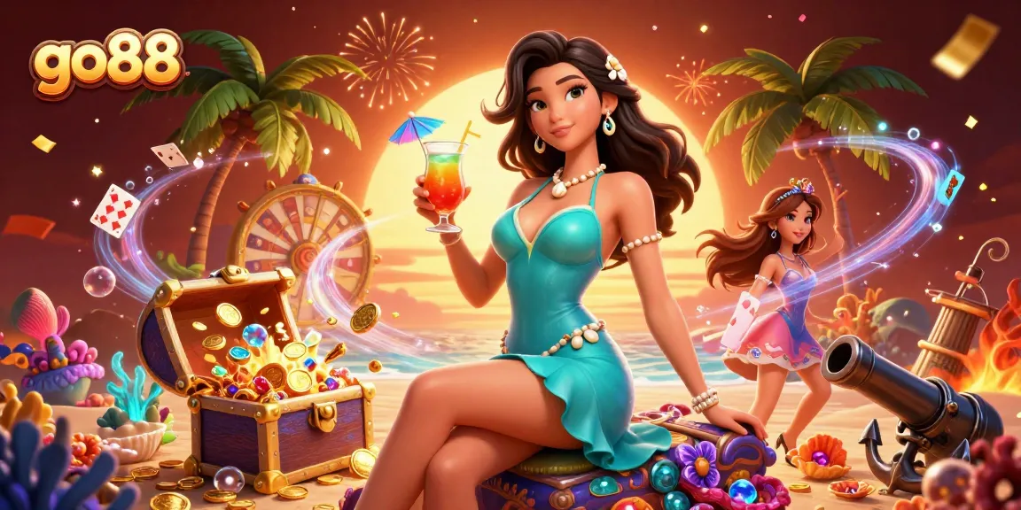 Experience thrilling gaming with go88, featuring vibrant casino elements and a glamorous scene.