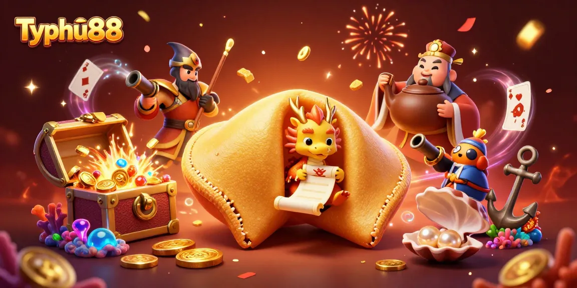 Experience exciting gameplay at Typhu88 with dragon-themed casino elements and treasure-rich settings.