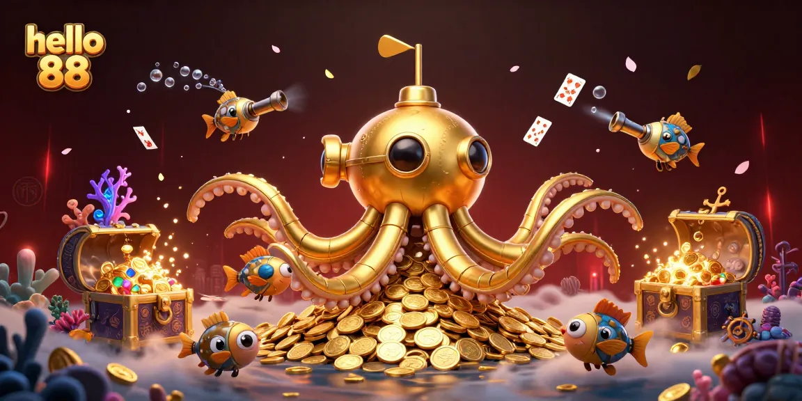 Experience gaming excitement with hello 88 in an underwater casino world full of treasure!