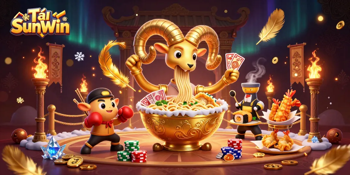 Experience Tải SunWin with a vibrant casino scene showing playful characters and dynamic game elements.