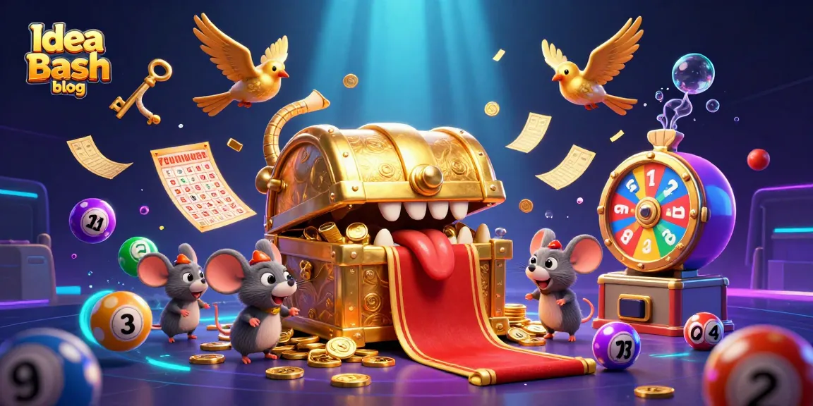 Engage with Idea Bash blog’s vibrant lottery scene featuring dynamic elements that capture the excitement of gambling.