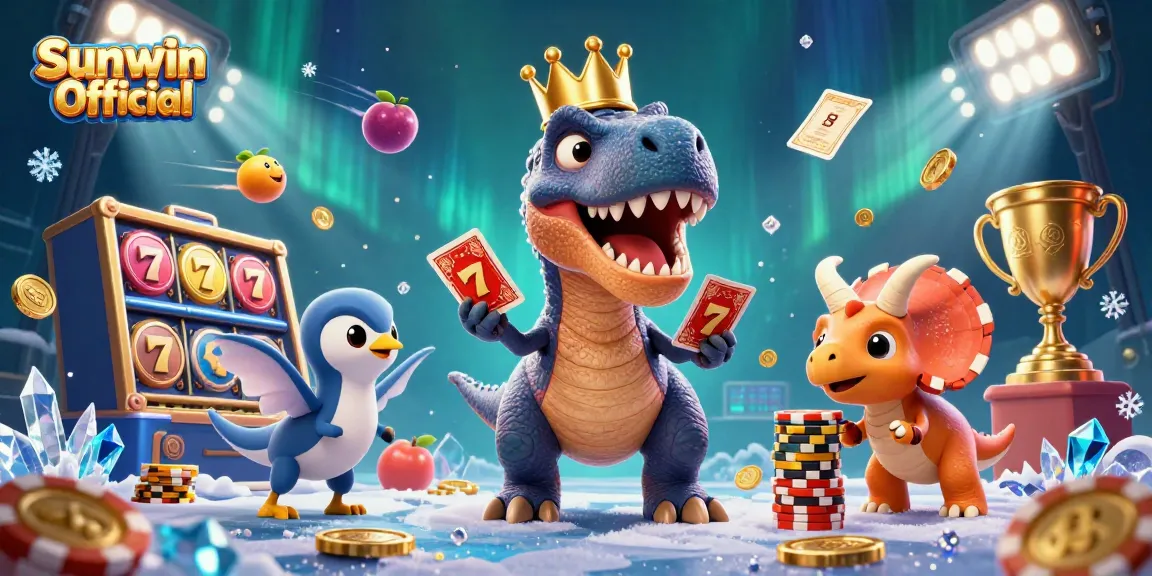 Experience the thrilling gameplay of slots at Sunwin Official with vibrant characters and dynamic elements.